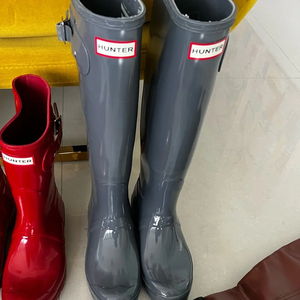 Hunter Rain boot Original High Gloss in “feather” - Picture 5 of 5